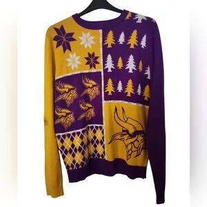 Minnesota Vikings Christmas Sweater Mens L